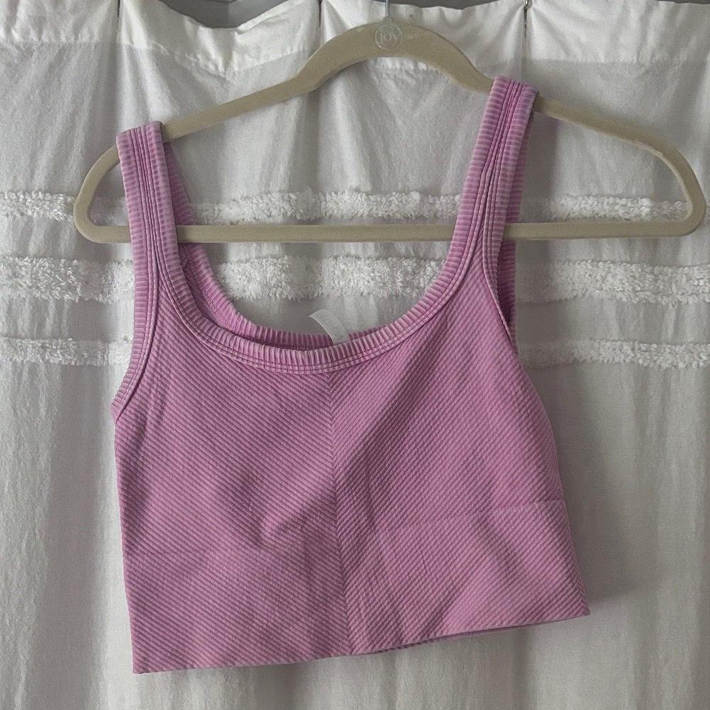 Nikibiki Pink Ribbed Tank Top
